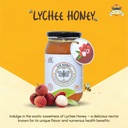 GIR HONEY LYCHEE Organic Raw Honey | NMR Tested 100% Raw & Pure Honey | Unprocessed, Unpasteurized, Unheated & Unadulterated | 500gm Jar